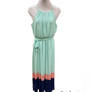 Teal maxi dress